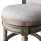 Maven Lane Pullman Swivel Counter Height Bar Stools with Fabric