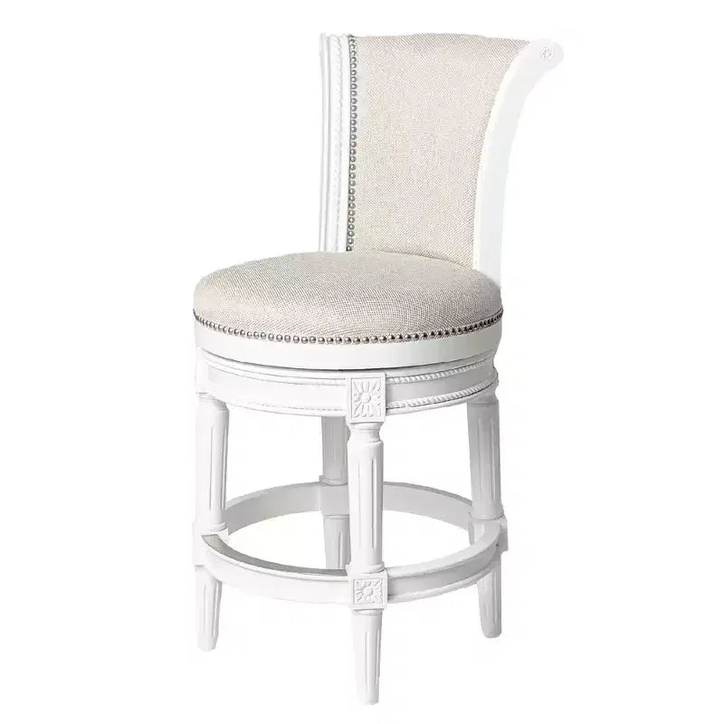 Maven Lane Pullman Swivel Counter Height Bar Stools with Fabric