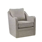 Fauteuil pivotant Akak 360 degrés avec coussin de dossier amovible Fauteuil de salon rembourré et confortable pour salon, bureau, lounge