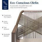 Best Choice Products Set of 2 Indoor/Outdoor Aluminum Woven Rope Dining Chairs w/ Armrests