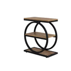 MAYEERTY Industrial 3 Tier Sofa Side Table Slim Design Multifunctional Home Use