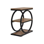 MAYEERTY Industrial 3 Tier Sofa Side Table Slim Design Multifunctional Home Use