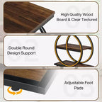 MAYEERTY Industrial 3 Tier Sofa Side Table Slim Design Multifunctional Home Use