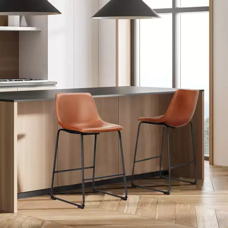 MAYEERTY Barstools - Armless Dining Chairs for Home Office Kitchen