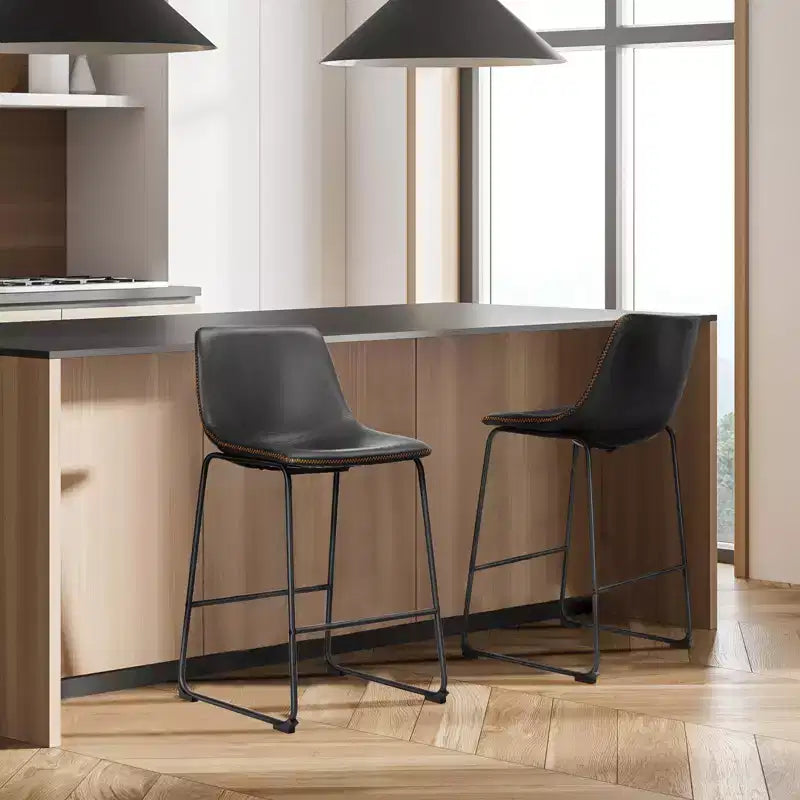 MAYEERTY Barstools - Armless Dining Chairs for Home Office Kitchen