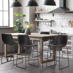 MAYEERTY Barstools - Armless Dining Chairs for Home Office Kitchen