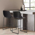 MAYEERTY Barstools - Armless Dining Chairs for Home Office Kitchen