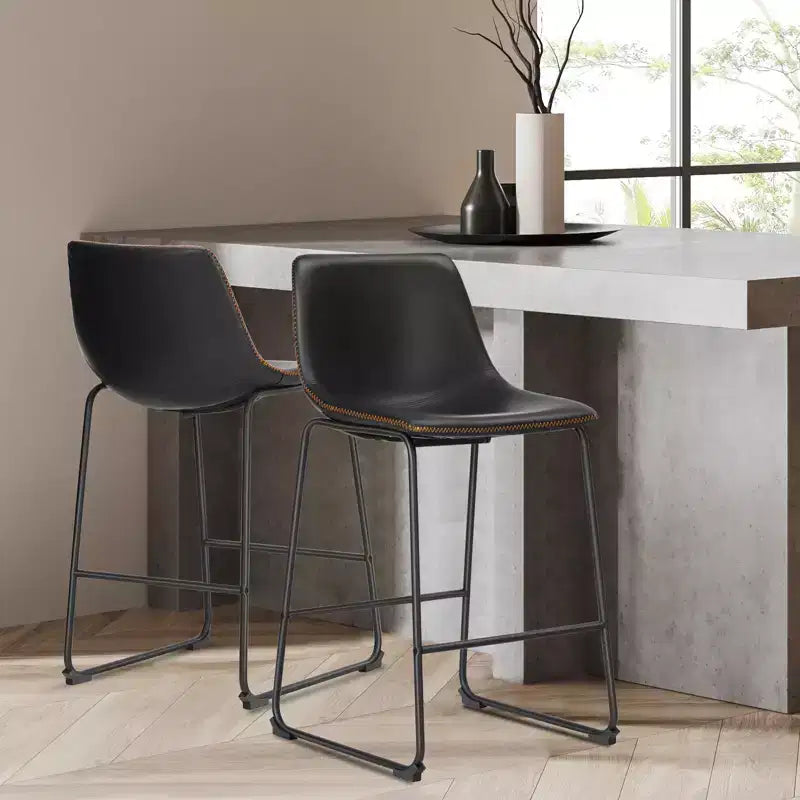 MAYEERTY Barstools - Armless Dining Chairs for Home Office Kitchen