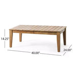 Christopher Knight Home Rossville Outdoor Acacia Wood 4 Seater Chat Set with Cushions, Teak/Beige