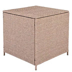 Whisen 6-Piece Outdoor PE Rattan Sofa Set with Storage Box & Removable Covers