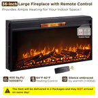 SinCiDo 52 Fireplace TV Stand, Entertainment Center w/ Fireplace, Hidden Flip Top Storage Cabinet, Remote Control, Adjustable 3D Realistic Flame