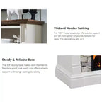 SinCiDo 52 Fireplace TV Stand, Entertainment Center w/ Fireplace, Hidden Flip Top Storage Cabinet, Remote Control, Adjustable 3D Realistic Flame