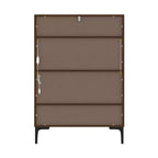 Famapy Bookshelf Contemporary Display Cabinet with Warm Light and Glass Front Multifunctional Bookcase Storage Cabinet