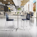Flash Furniture HERCULES Stackable Counter Stool with Air-Vent Back and Powder Coated Sled Base