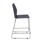 Flash Furniture HERCULES Stackable Counter Stool with Air-Vent Back and Powder Coated Sled Base