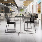 Flash Furniture HERCULES Stackable Counter Stool with Air-Vent Back and Powder Coated Sled Base
