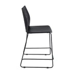 Flash Furniture HERCULES Stackable Counter Stool with Air-Vent Back and Powder Coated Sled Base