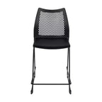 Flash Furniture HERCULES Stackable Counter Stool with Air-Vent Back and Powder Coated Sled Base