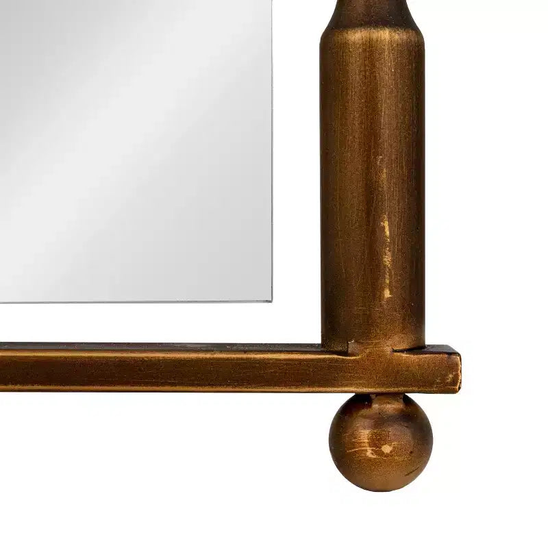 Storied Home Cast Metal Framed Tall Wall Mirror