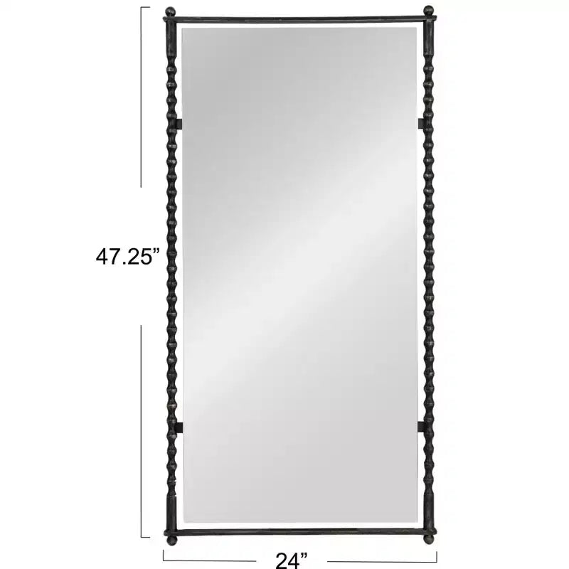 Storied Home Cast Metal Framed Tall Wall Mirror