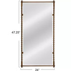 Storied Home Cast Metal Framed Tall Wall Mirror