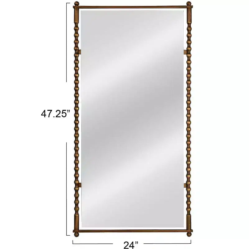 Storied Home Cast Metal Framed Tall Wall Mirror