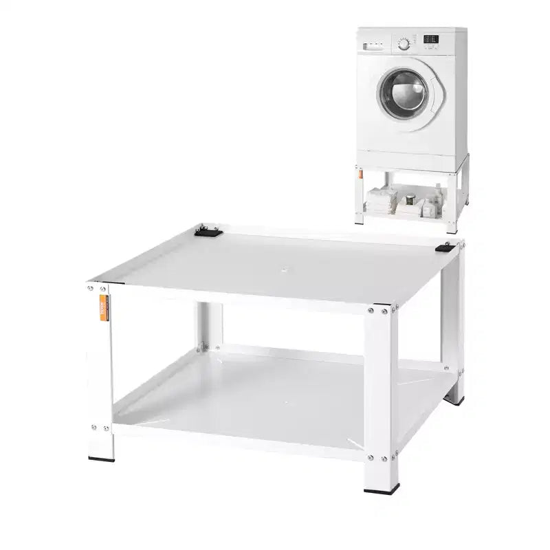 Piedestal de buanderie VEVOR avec étagère de rangement, 71x71x41 cm (LxlxH), support de base universel pour lave-linge et sèche-linge, capacité 300 kg