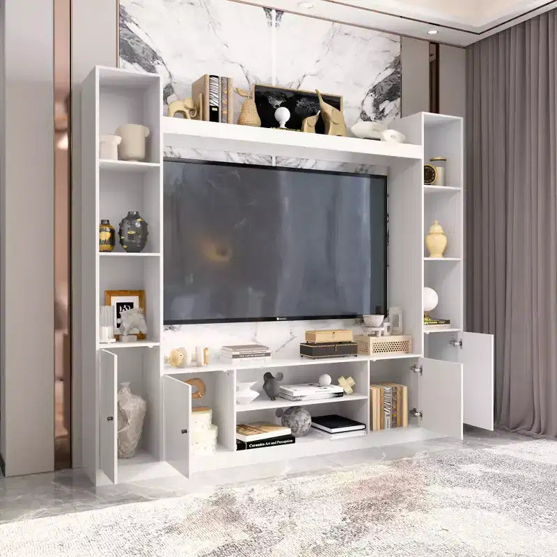 Famapy Modern and Minimalist Entertainment Center TV Stand: Modern Design with Ample Storage Media Console, Floating TV Shelf