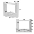 Famapy Modern and Minimalist Entertainment Center TV Stand: Modern Design with Ample Storage Media Console, Floating TV Shelf