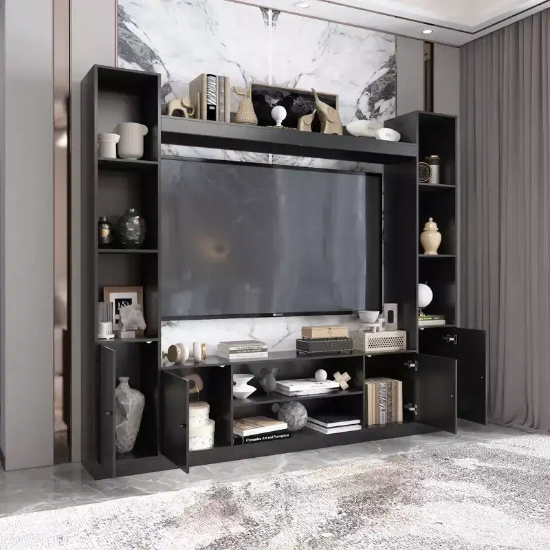 Famapy Modern and Minimalist Entertainment Center TV Stand: Modern Design with Ample Storage Media Console, Floating TV Shelf