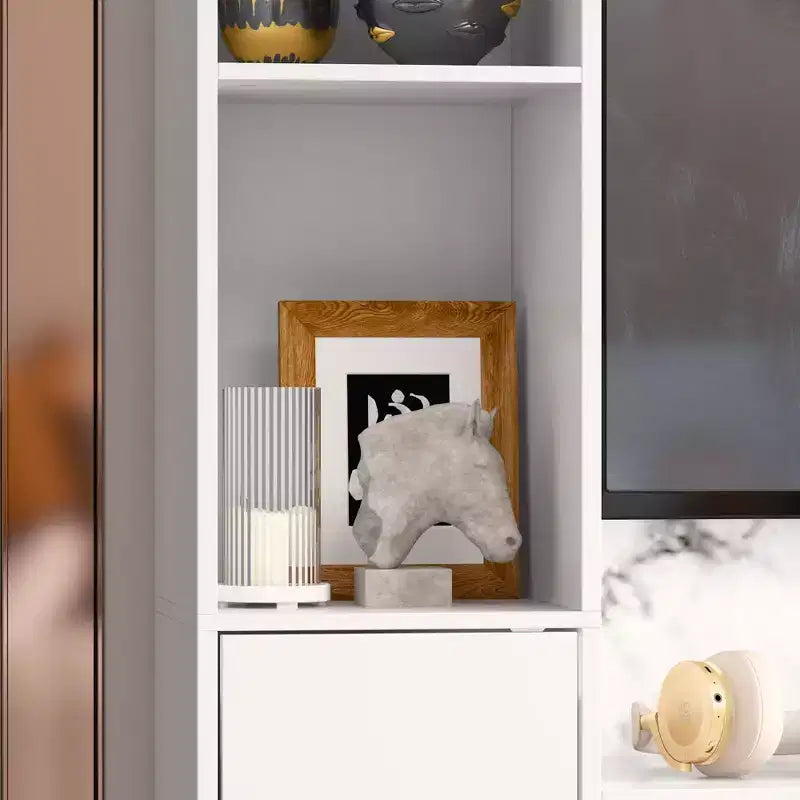 Famapy Modern and Minimalist Entertainment Center TV Stand: Modern Design with Ample Storage Media Console, Floating TV Shelf