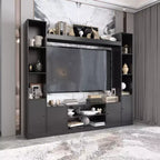Famapy Modern and Minimalist Entertainment Center TV Stand: Modern Design with Ample Storage Media Console, Floating TV Shelf