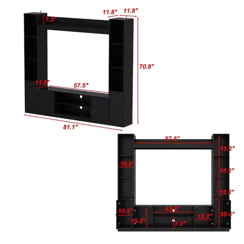 Famapy Modern and Minimalist Entertainment Center TV Stand: Modern Design with Ample Storage Media Console, Floating TV Shelf