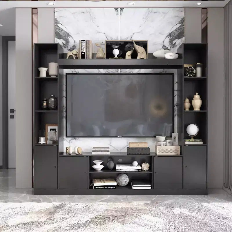 Famapy Modern and Minimalist Entertainment Center TV Stand: Modern Design with Ample Storage Media Console, Floating TV Shelf