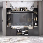 Famapy Modern and Minimalist Entertainment Center TV Stand: Modern Design with Ample Storage Media Console, Floating TV Shelf