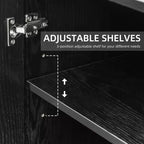 PexFix Wood Accent Cabinet with Adjustable Shelves