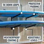 StoreYourBoard Sandbridge SUP & Surfboard Storage | Outdoor Adjustable Rack | 2 Level