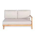 Christopher Knight Home Shane 3 Piece Rustic Patio Acacia Wood Slatted Design Upholstered Seating Set