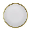 HomeRoots 15 Gold Round Iron Textured Framed Accent Mirror