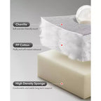Fauteuil inclinable à bascule, fauteuil à bascule pivotant à 360° pour le salon, fauteuil de crèche rembourré en tissu avec poches latérales pour les petits espaces