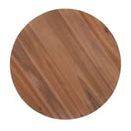 TABLE BASSE EN BOIS MASSIF D'ACACIA, COULEUR NATURELLE ET NOIRE