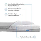 Organic Dream ComfortCloud Mini Crib Mattress in Sky Blue