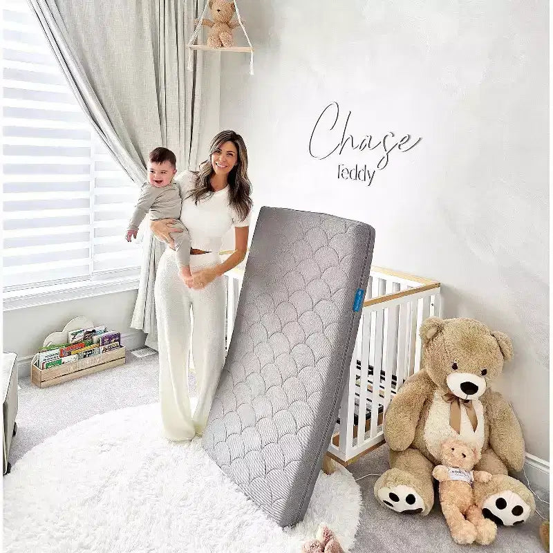 Organic Dream ComfortCloud Mini Crib Mattress in Sky Blue