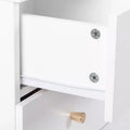 Karl Home 5-Drawer White Particle Board 25.98in. W Chest of Drawer