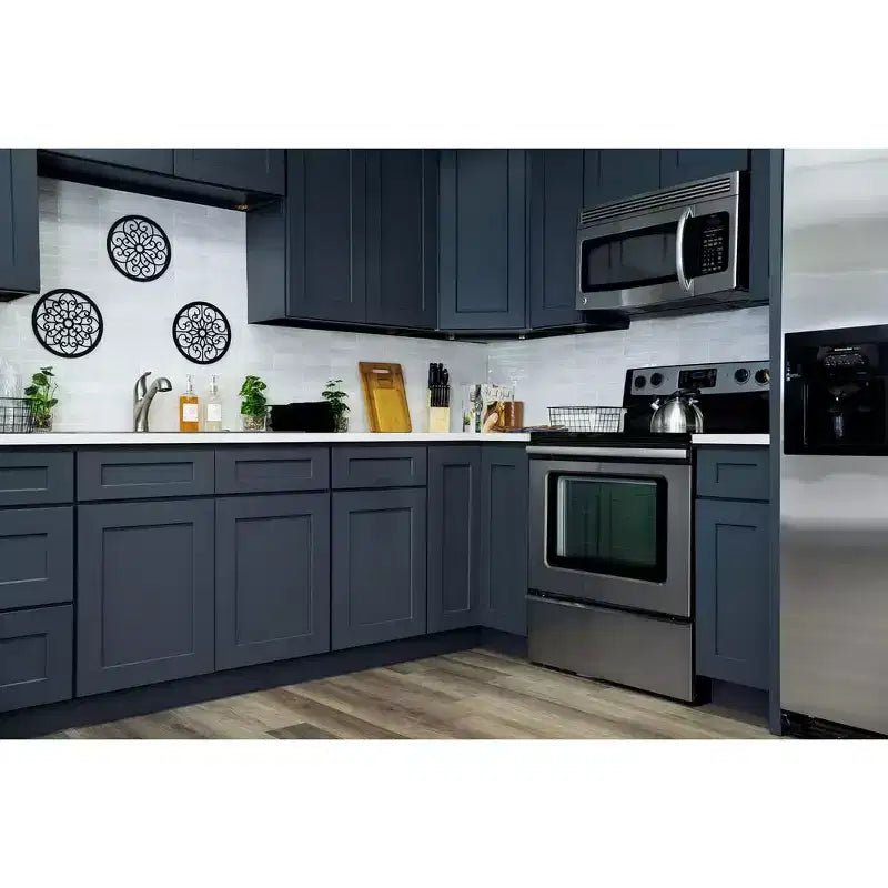 CASAINC 36 in. W x 34.5 in. H x 24 in. D 2-Drawer Base Kitchen Cabinet  Soft-Close, Plywood Frame - Ready to Assemble