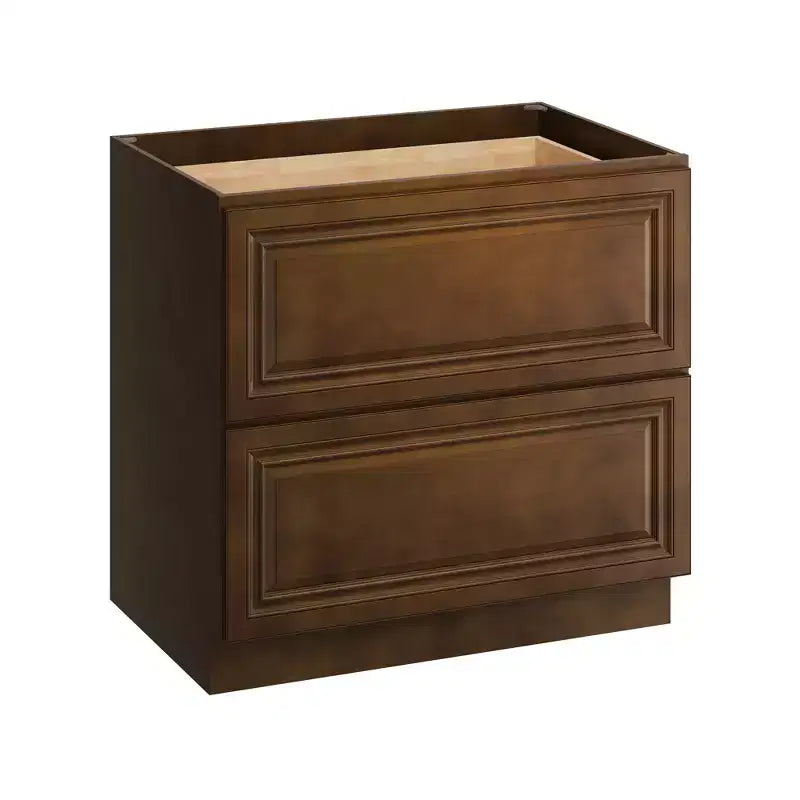 CASAINC 36 in. W x 34.5 in. H x 24 in. D 2-Drawer Base Kitchen Cabinet  Soft-Close, Plywood Frame - Ready to Assemble