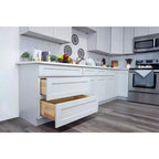 CASAINC 36 in. W x 34.5 in. H x 24 in. D 2-Drawer Base Kitchen Cabinet  Soft-Close, Plywood Frame - Ready to Assemble