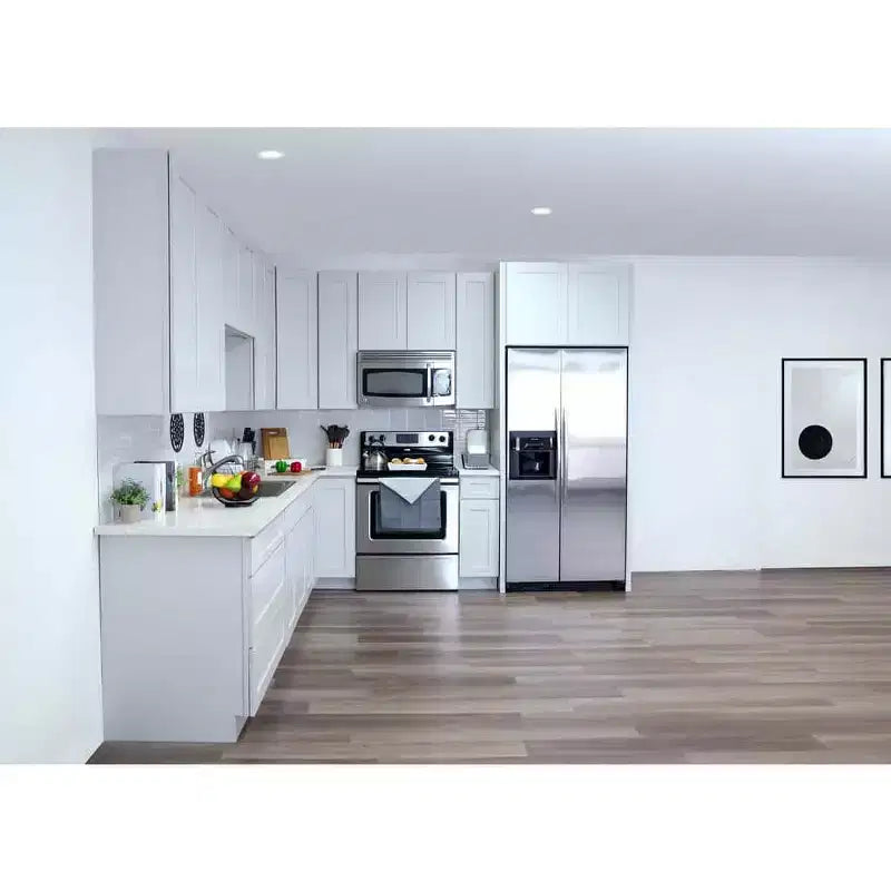 CASAINC 36 in. W x 34.5 in. H x 24 in. D 2-Drawer Base Kitchen Cabinet  Soft-Close, Plywood Frame - Ready to Assemble