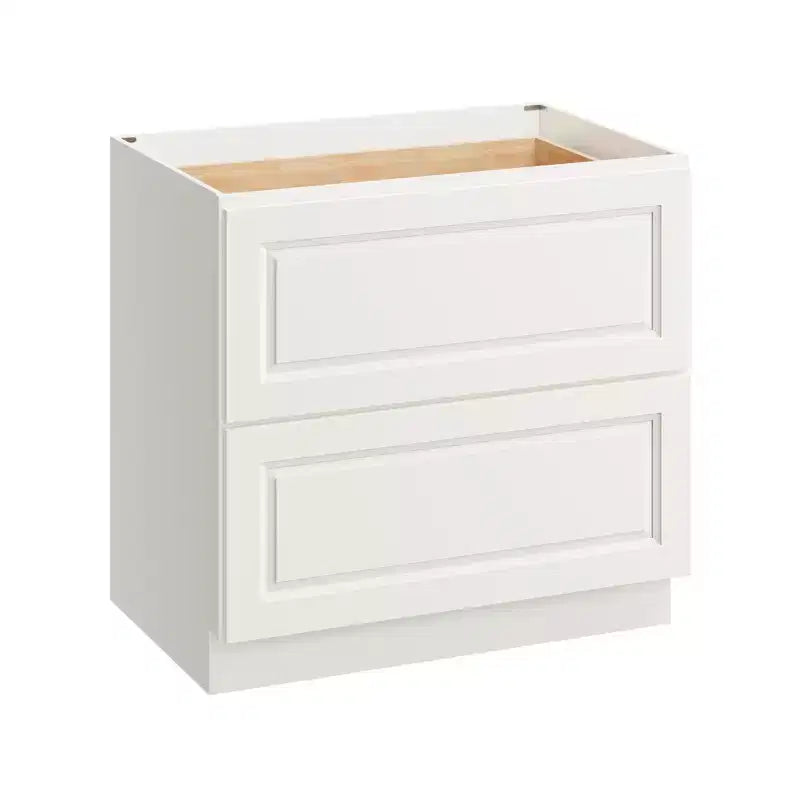 CASAINC 36 in. W x 34.5 in. H x 24 in. D 2-Drawer Base Kitchen Cabinet  Soft-Close, Plywood Frame - Ready to Assemble