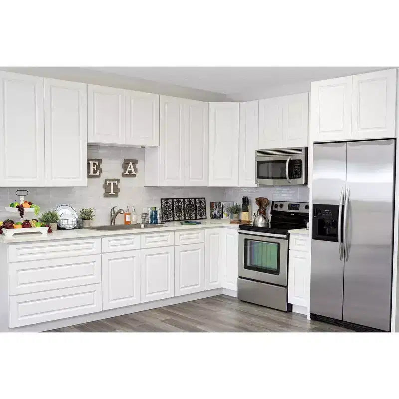 CASAINC 36 in. W x 34.5 in. H x 24 in. D 2-Drawer Base Kitchen Cabinet  Soft-Close, Plywood Frame - Ready to Assemble